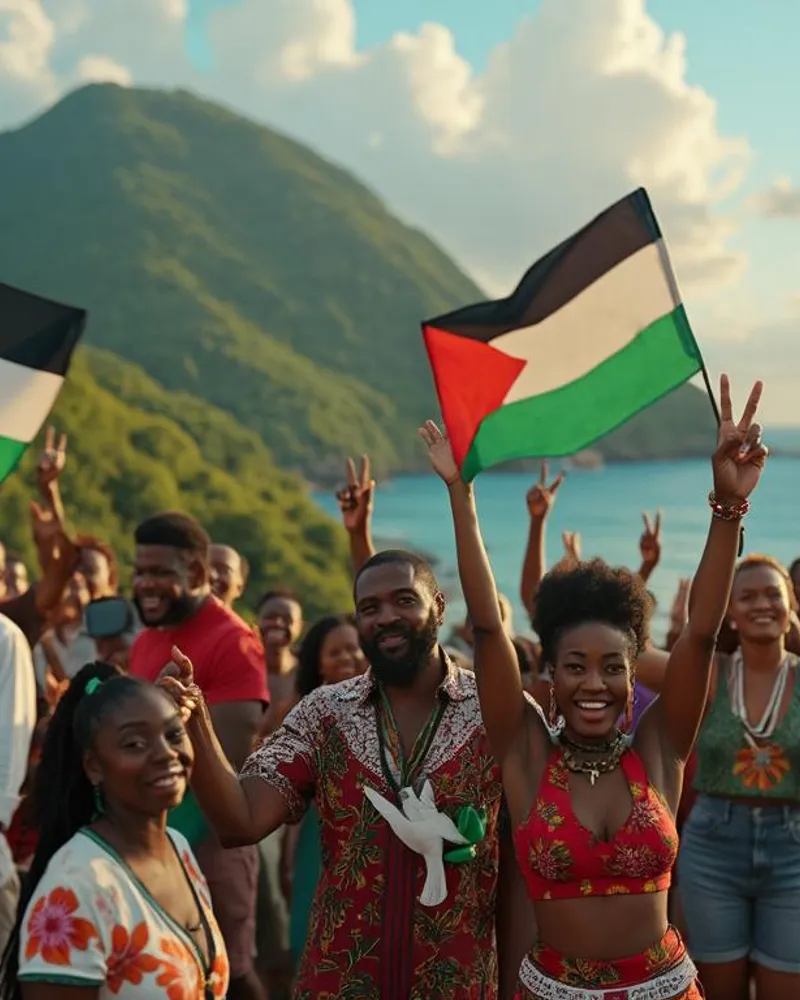 La Martinique s'unit pour soutenir la cause palestinienne